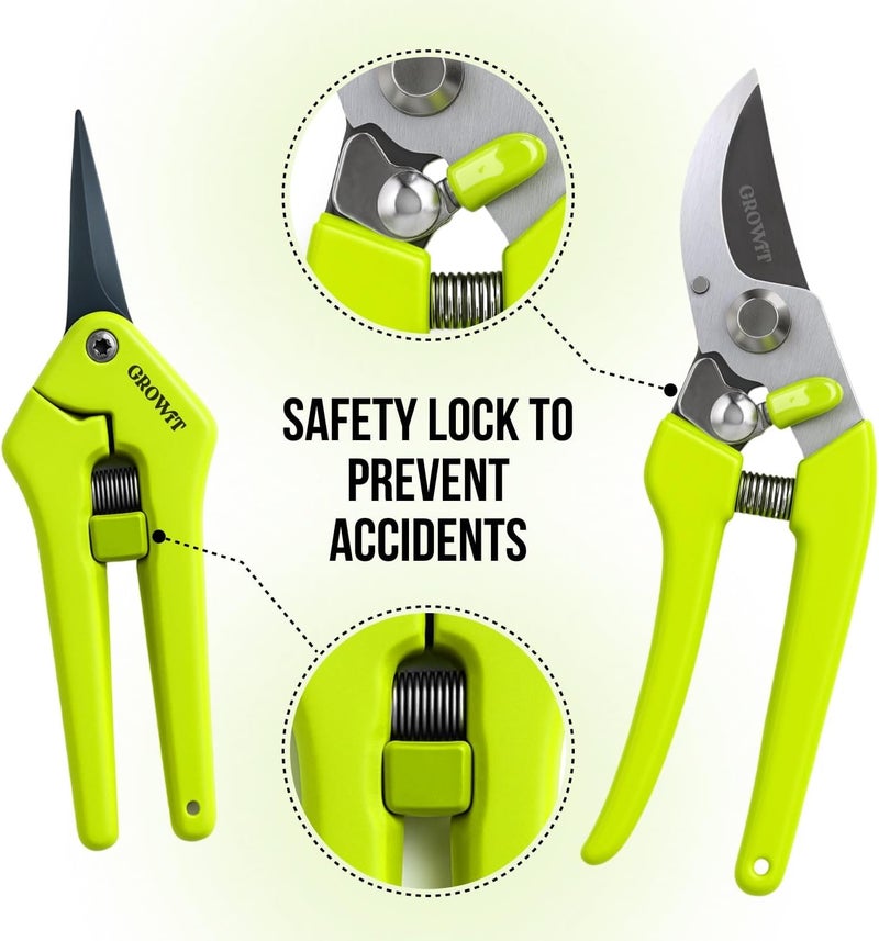 Craft911 2-Pack Stainless Steel Gardening Scissors, Pruning Shears and Clippers for Gardening - Image 5